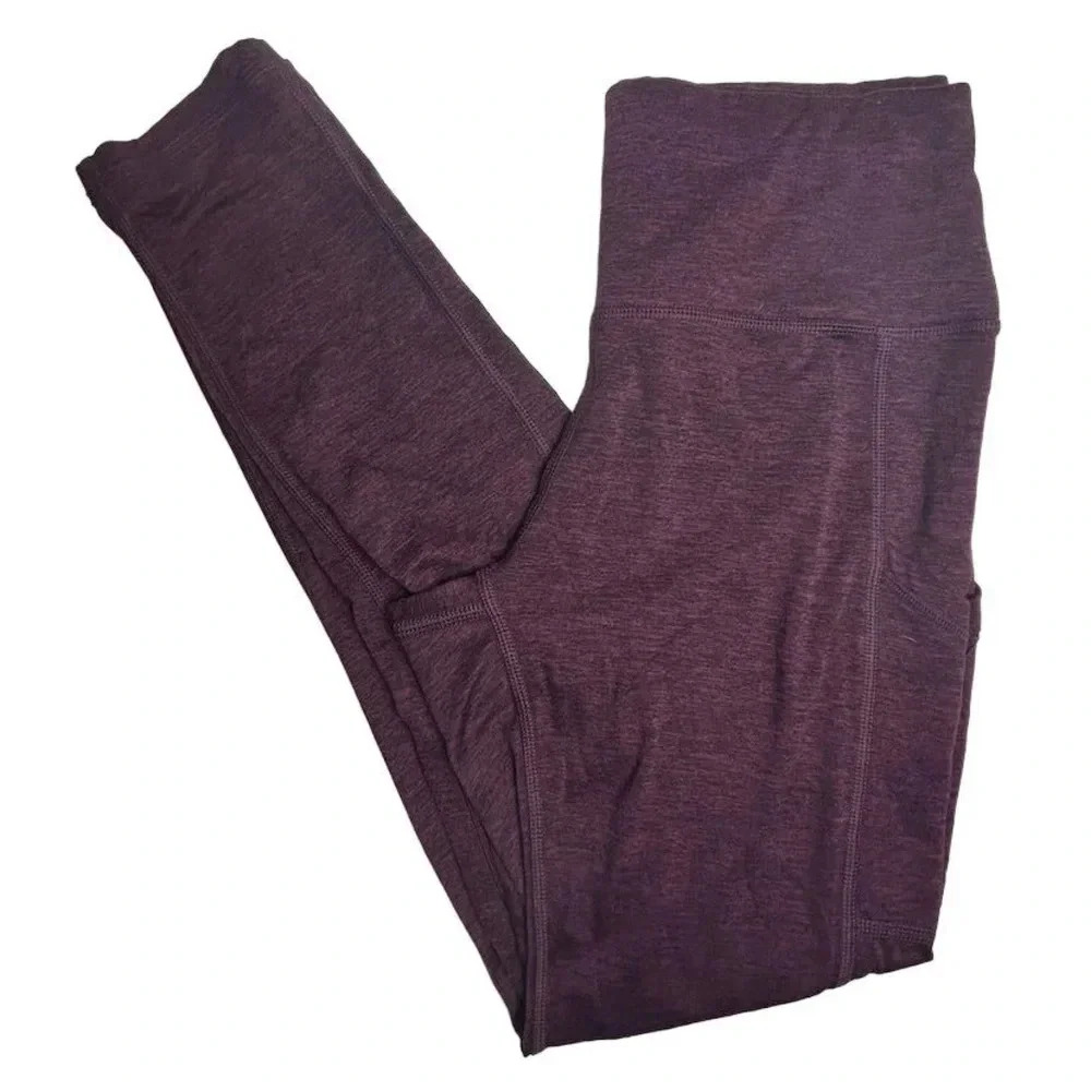 Aerie Women's High Rise Soft‎ Marled Leggings Purple Size M Activewear